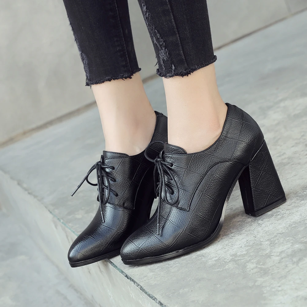 Karinluna On Sale Brand Large Size 43 women's Shoes Spring High Quality Pointed Toe Shoelaces Hoof High Heels Lady Pumps
Karinluna On Sale Brand Large Size 43 women's Shoes Spring High Quality Pointed Toe Shoelaces Hoof High Heels Lady Pumps