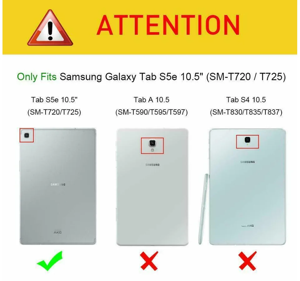 Чехол для Samsung Galaxy Tab S5E умный тонкий кожаный чехол с магнитной складкой и