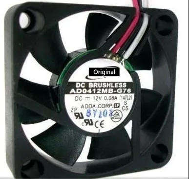 Original 100% working AD0412MB-G76 4010 4cm 40mm 40X10mm Mini Small DC12V 0.08A Cooling Fan
Original 100% working AD0412MB-G76 4010 4cm 40mm 40X10mm Mini Small DC12V 0.08A Cooling Fan