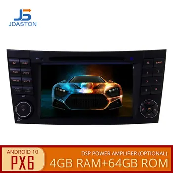 JDASTON PX6 2 Din Android 10 Car Multimedia player GPS For Mercedes Benz E-Class W211 E300 CLK W209 CLS W219 DVD Player Radio 
JDASTON PX6 2 Din Android 10 Car Multimedia player GPS For Mercedes Benz E-Class W211 E300 CLK W209 CLS W219 DVD Player Radio