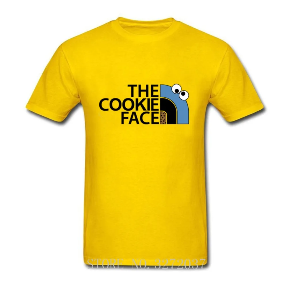 the cookie face cartoon mens t shirt short sleeve