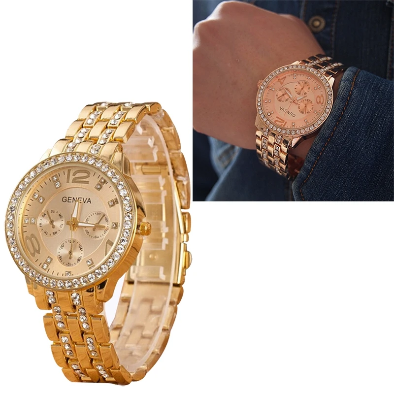 Female Tower Fashion Colorful Faux Leather Strap Watch Large Digital Quartz Watch