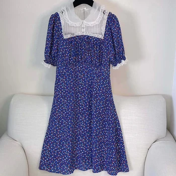 2020 Summer Dress Women Dress Blue Floral Printed Vestidos Elegant Ladies Dress Femme
2020 Summer Dress Women Dress Blue Floral Printed Vestidos Elegant Ladies Dress Femme