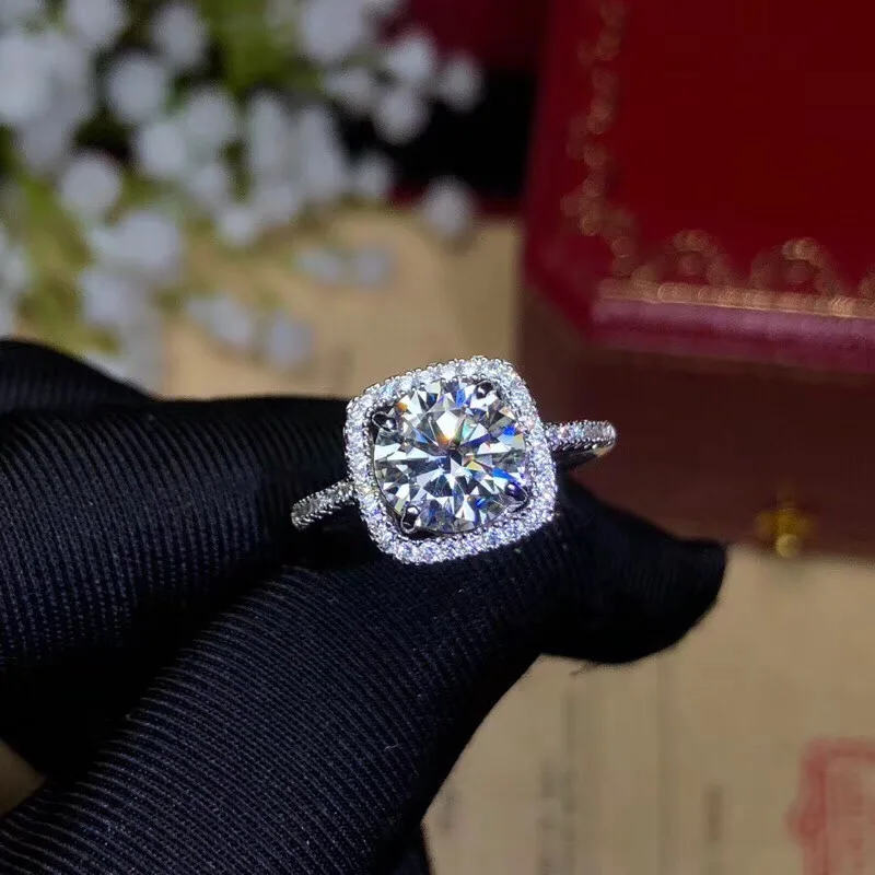 Classic Moissanite Wedding Ring for Woman 1ct & 2ct D Color Moissanite Ring Solid 925 Silver Moissanite Jewelry
Classic Moissanite Wedding Ring for Woman 1ct & 2ct D Color Moissanite Ring Solid 925 Silver Moissanite Jewelry