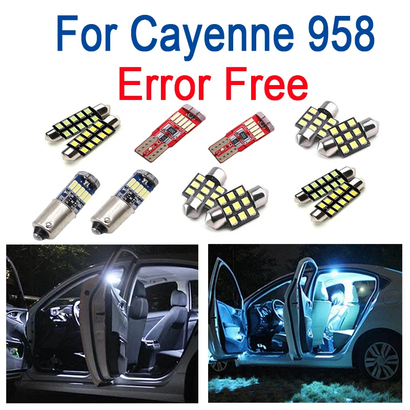 19pcs LED License plate lamp For Porsche for Cayenne 958 LED Interior dome map reading Lights bulb Kit (2011+)
19pcs LED License plate lamp For Porsche for Cayenne 958 LED Interior dome map reading Lights bulb Kit (2011+)