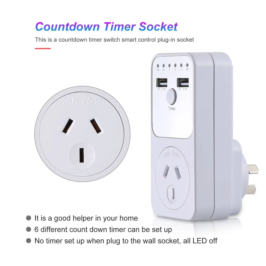 AU Plug Countdown Timer Switch Smart Control Plug-In Socket Auto Shut Off Outlet Automaticl Turn Off Electronic Device
AU Plug Countdown Timer Switch Smart Control Plug-In Socket Auto Shut Off Outlet Automaticl Turn Off Electronic Device