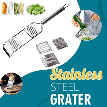 Multi-purpose Vegetable Cutter Stainless Steel Grater Cutter Shredders Fruit Potato Peeler Carrot Grater Kitchen Accessories #
Multi-purpose Vegetable Cutter Stainless Steel Grater Cutter Shredders Fruit Potato Peeler Carrot Grater Kitchen Accessories #