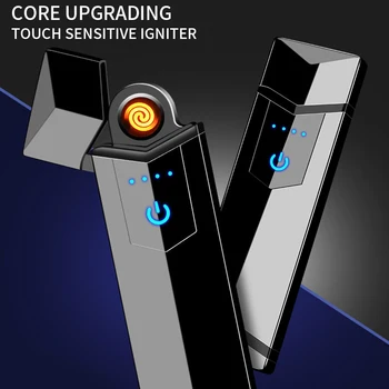 New Smart Sensor Cigarette Lighter USB Charging Windproof Lighter Touch Screen Sensor Lighter Tungsten Flameless Premium Lighter
New Smart Sensor Cigarette Lighter USB Charging Windproof Lighter Touch Screen Sensor Lighter Tungsten Flameless Premium Lighter