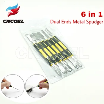 Dual Ends Metal Spudger 6pcs Hand Tool Set for iPhone iPad Tablet Mobile Phone Prying Opening Repair Tool Crowbar Disassemble
Dual Ends Metal Spudger 6pcs Hand Tool Set for iPhone iPad Tablet Mobile Phone Prying Opening Repair Tool Crowbar Disassemble