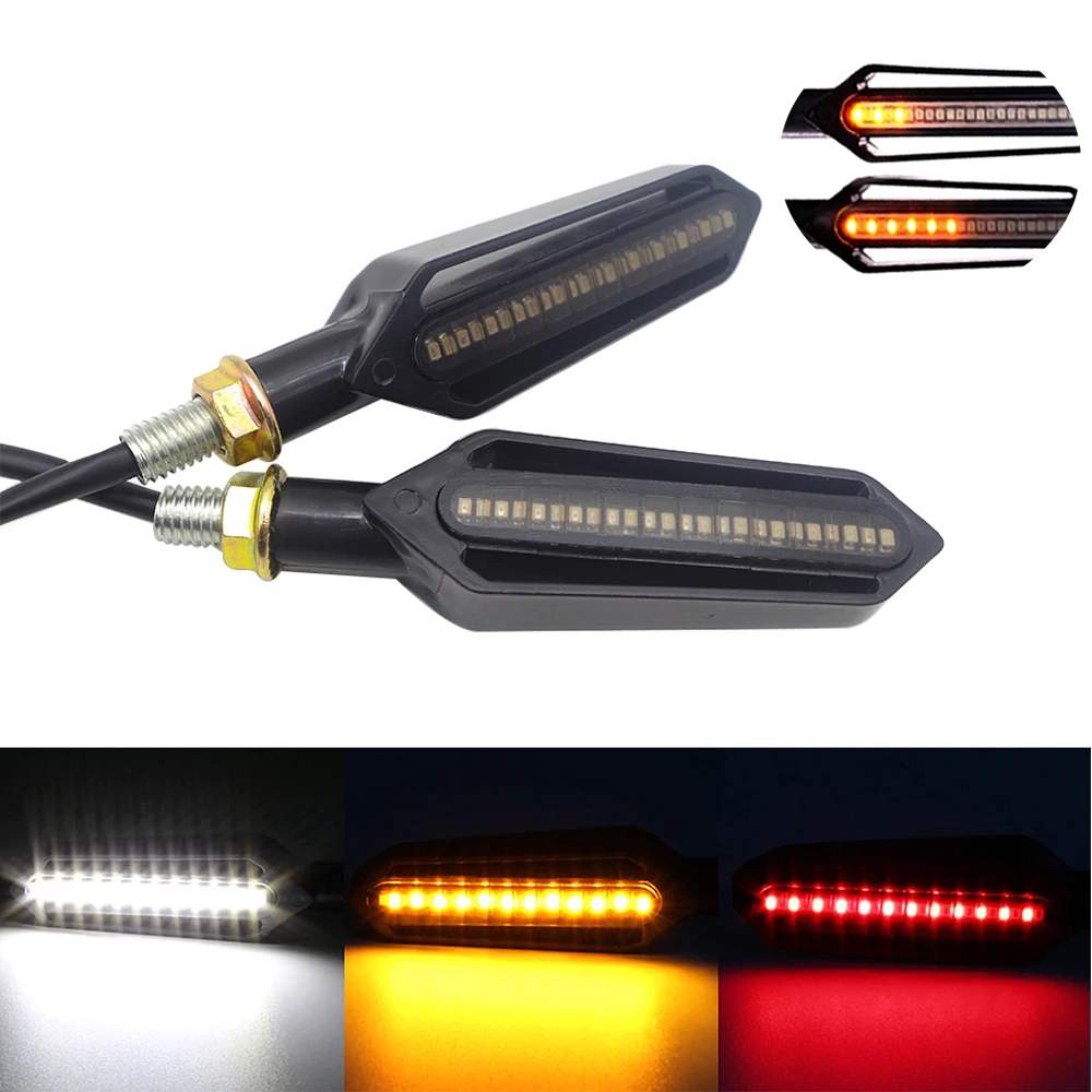 Universal Motorcycle Turn Signals LED Light Flowing Water Blinker Flashing Indicator FOR bandit 1200 er6n g310r bmw r1150r xr
Universal Motorcycle Turn Signals LED Light Flowing Water Blinker Flashing Indicator FOR bandit 1200 er6n g310r bmw r1150r xr