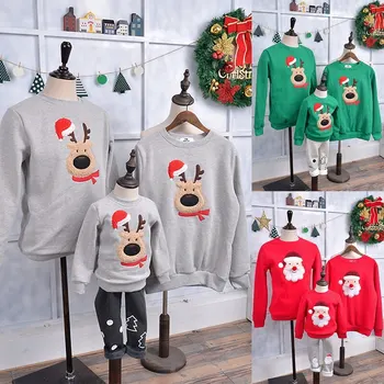 Christmas Parent-child Wear Round Neck Elk Print Long Sleeve Sweater 2020 Winter Autumn Casual Fashion Family Tops Adult Kid Top
Christmas Parent-child Wear Round Neck Elk Print Long Sleeve Sweater 2020 Winter Autumn Casual Fashion Family Tops Adult Kid Top