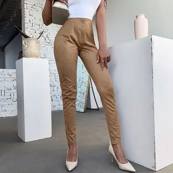 Spring Pants Women High Waist Zipper Elastic Skinny Slim Pants Fashion Casual Thicken Straight Trousers Hot Sale
Spring Pants Women High Waist Zipper Elastic Skinny Slim Pants Fashion Casual Thicken Straight Trousers Hot Sale