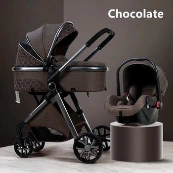2020 Luxury Baby Stroller 3 in 1 with Car Seat Portable Reversible High Landscape Baby Stroller Hot Mom Stroller Travel Pram
2020 Luxury Baby Stroller 3 in 1 with Car Seat Portable Reversible High Landscape Baby Stroller Hot Mom Stroller Travel Pram