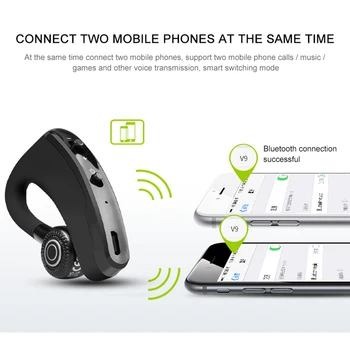 New V9 Handsfree Wireless Bluetooth Earphones Noise Control Business Wireless Bluetooth Headset with Mic for Driver Sport
New V9 Handsfree Wireless Bluetooth Earphones Noise Control Business Wireless Bluetooth Headset with Mic for Driver Sport