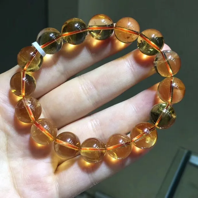 Natural Old Ginger Yellow Crystal round Beads Single Loop Bracelets Crystal Transparent Color Huang Run Simple And Elegant Exqui
Natural Old Ginger Yellow Crystal round Beads Single Loop Bracelets Crystal Transparent Color Huang Run Simple And Elegant Exqui