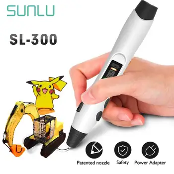 SL-300 3D Printing Pen Set Good For Children Explore Creation 3D Drawing Pen With LED Screen Support ABS PLA Filament 1.75mm
SL-300 3D Printing Pen Set Good For Children Explore Creation 3D Drawing Pen With LED Screen Support ABS PLA Filament 1.75mm