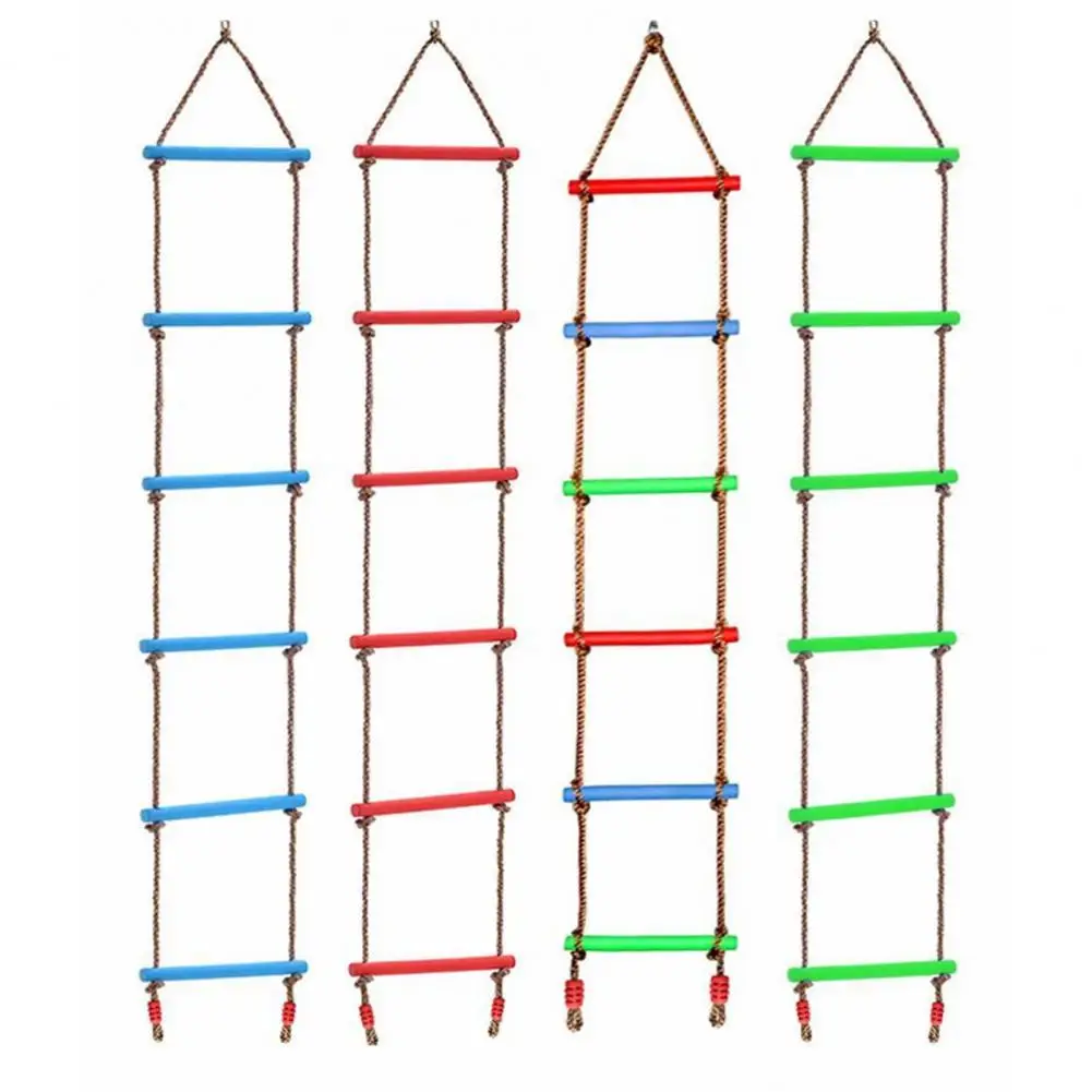 Children's Game Toys Climbing Ladder Outdoor Playground Climbing Swing Rope Single-Head Six-Speed Plastic Ladder Accessories
Children's Game Toys Climbing Ladder Outdoor Playground Climbing Swing Rope Single-Head Six-Speed Plastic Ladder Accessories