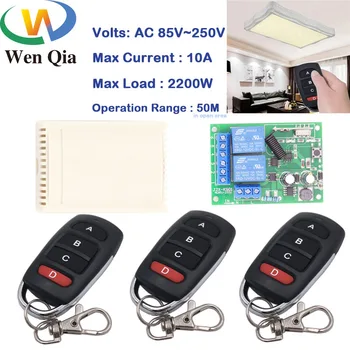 Wenqia 433 Wireless Universal Remote Control Switch AC 100V-220V 10A 2200W 2CH Receiver and Transmitter for light/ Electric door
Wenqia 433 Wireless Universal Remote Control Switch AC 100V-220V 10A 2200W 2CH Receiver and Transmitter for light/ Electric door