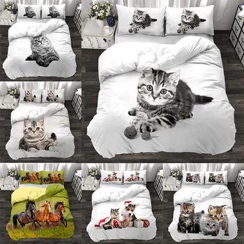 Aggcual cute cat bedding set king size 100% Polyester quality duvet cover set white Printed 3 pcs Home textiles pillowcase be106
Aggcual cute cat bedding set king size 100% Polyester quality duvet cover set white Printed 3 pcs Home textiles pillowcase be106
