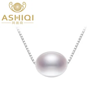 ASHIQI Real 925 Sterling Silver Pendant Necklaces 7-8mm Natural Freshwater Pearl Jewelry for Women Gift
ASHIQI Real 925 Sterling Silver Pendant Necklaces 7-8mm Natural Freshwater Pearl Jewelry for Women Gift