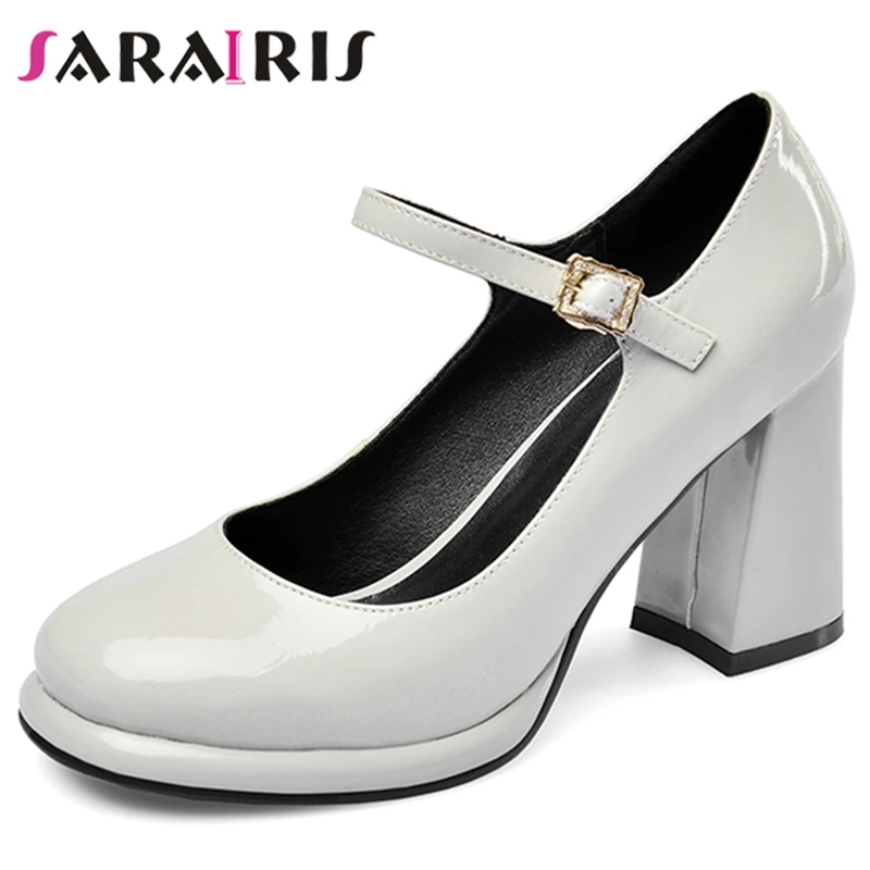 SARAIRIS Large Size 33-43 Brand Female Round Toe High Heels Buckle Belt Pumps Party Pumps Women Geuine Leather Shoes Woman
SARAIRIS Large Size 33-43 Brand Female Round Toe High Heels Buckle Belt Pumps Party Pumps Women Geuine Leather Shoes Woman