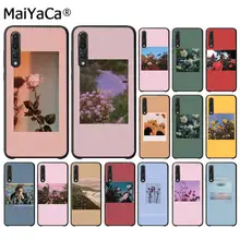 MaiYaCa grand art imprime fleurs en fleurs téléphone étui pour huawei P9 10 lite P20 pro lite P30 pro lite Psmart mate 20 pro lite(China)