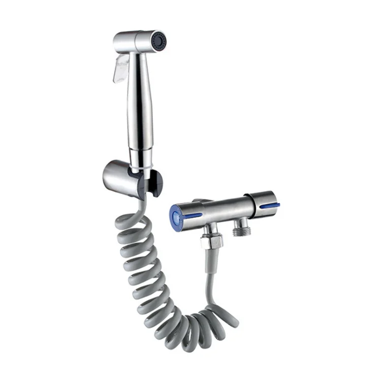 304 Stainless Steel Hand held Bidet Shower Shower Faucet Double Outlet Angle Valve Toilet Jet Cleaner High Pressure Sprayer
304 Stainless Steel Hand held Bidet Shower Shower Faucet Double Outlet Angle Valve Toilet Jet Cleaner High Pressure Sprayer