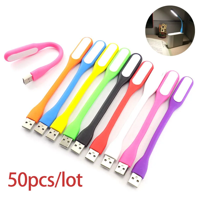 50pcs USB LED Mini Reading Light Flexible Bright Night Lamp DC 5V Lights Tablet PC Power Bank Notebook Laptop USB Flashlight
50pcs USB LED Mini Reading Light Flexible Bright Night Lamp DC 5V Lights Tablet PC Power Bank Notebook Laptop USB Flashlight