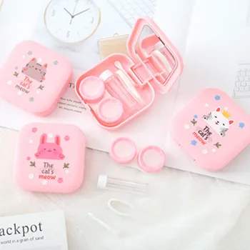 Mini Contact Lens Case Cute Cartoon Pink Animals Contact Lenses Case Travel Kit Eyewear Cases With Mirror Eyewear Accessories
Mini Contact Lens Case Cute Cartoon Pink Animals Contact Lenses Case Travel Kit Eyewear Cases With Mirror Eyewear Accessories