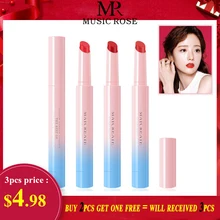 Musik Naik 3 Pcs Wanita Lipstik Tahan Lama Lipliner Tahan Air Lip Liner Stick Pensil 10 Warna Korea Fashion Matte lipstik(China)