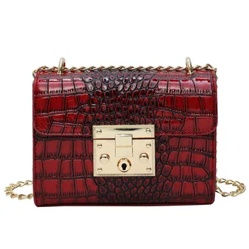 Chain Pu Leather Crossbody Bags For Women 2019 Small Alligator Shoulder Messenger Bag Fashion Special Lock Design Female Handbag
Chain Pu Leather Crossbody Bags For Women 2019 Small Alligator Shoulder Messenger Bag Fashion Special Lock Design Female Handbag