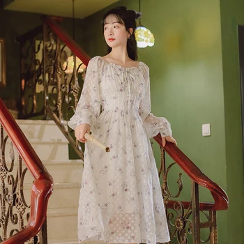 2020 new fashion women's clothing Square Collar Full Print Vintage women dress
2020 new fashion women's clothing Square Collar Full Print Vintage women dress