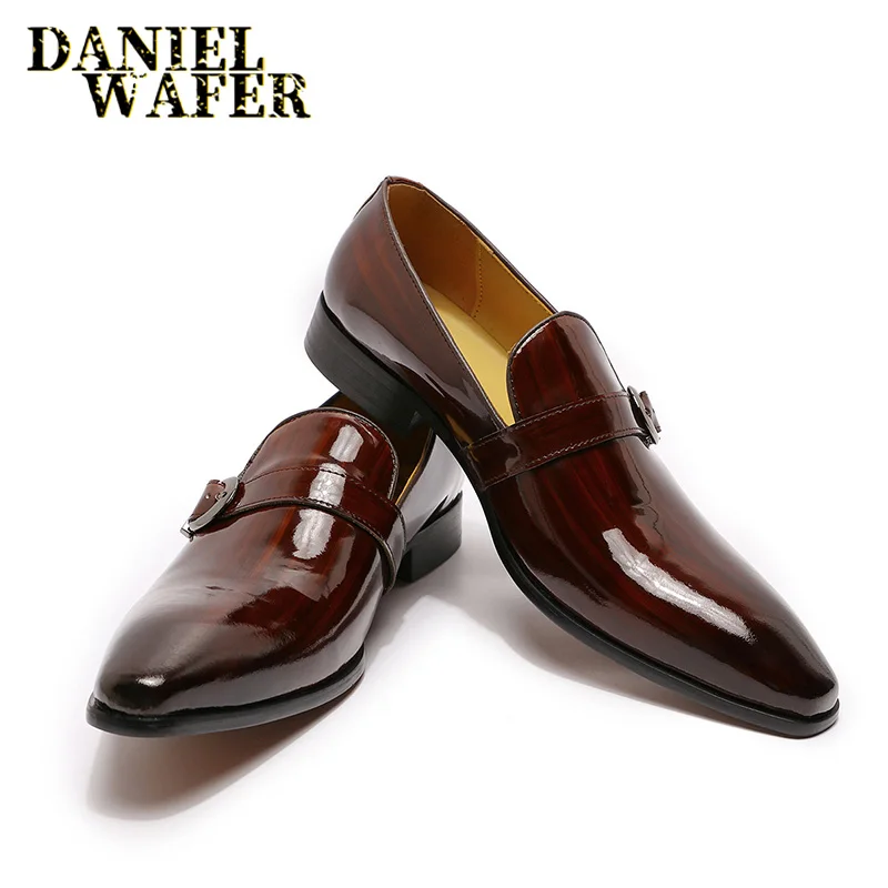 LUXURY FASHION LOAFERS FOR MEN DRESS SHOES HANDMADE MONK STRAP SLIP ON BROWN BLACK OFFICE WEDDING SHOES PATENT LEATHER SHOES MEN
LUXURY FASHION LOAFERS FOR MEN DRESS SHOES HANDMADE MONK STRAP SLIP ON BROWN BLACK OFFICE WEDDING SHOES PATENT LEATHER SHOES MEN