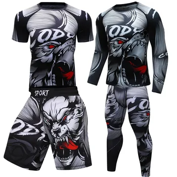 Men's T-Shirt + Pants MMA Boxing Muay Thai Shorts Boxing Suit Boxeo Fitness Sportswear Jersey Jiu-Jitsu T-Shirt Brand
Men's T-Shirt + Pants MMA Boxing Muay Thai Shorts Boxing Suit Boxeo Fitness Sportswear Jersey Jiu-Jitsu T-Shirt Brand