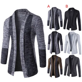 Spring Autumn Men Sweater Slim Long Sleeve Knitted V-Neck Cardigan Trench Coat Jackets Business Tops Casual Tops H66 
Spring Autumn Men Sweater Slim Long Sleeve Knitted V-Neck Cardigan Trench Coat Jackets Business Tops Casual Tops H66