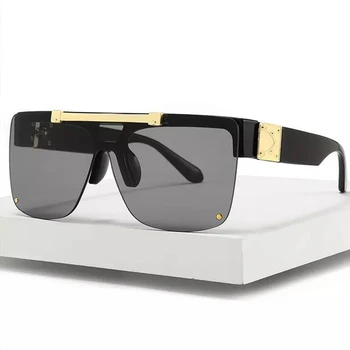 

2020 New Flip Rimless Punk Sunglasses Men Vintage Steampunk Sun Glasses Women Oculos Feminino Lentes Gafas De Sol Sunglass UV400