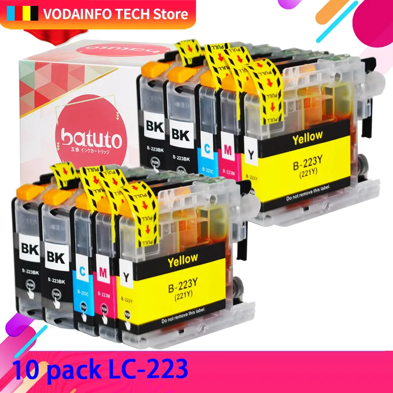 10pcs ink Cartridge Replacement for Brother LC223 LC 223 LC223Bk Ink Cartridge for DCP-J4120DW MFC-J4420DW/J4620DW 4625DW 5320DW
10pcs ink Cartridge Replacement for Brother LC223 LC 223 LC223Bk Ink Cartridge for DCP-J4120DW MFC-J4420DW/J4620DW 4625DW 5320DW