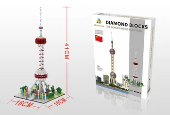 Weili YZ063 Shanghai Oriental Pearl Tower building model building blocks small particle assembled toy ornaments
Weili YZ063 Shanghai Oriental Pearl Tower building model building blocks small particle assembled toy ornaments