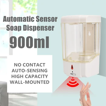 900ML automatic sensor soap wall-mounted hand sanitizer Smart soap dispensador Touchless ABS soap for Kitchen Bathroom
900ML automatic sensor soap wall-mounted hand sanitizer Smart soap dispensador Touchless ABS soap for Kitchen Bathroom