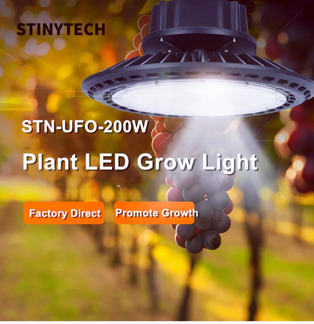 STINYTECH 2020 Latest LED Grow Light Lights Sunlike Full Spectrum for Indoor Plants Seeding Veg and Bloom UFO Plant Growing Lamp
STINYTECH 2020 Latest LED Grow Light Lights Sunlike Full Spectrum for Indoor Plants Seeding Veg and Bloom UFO Plant Growing Lamp