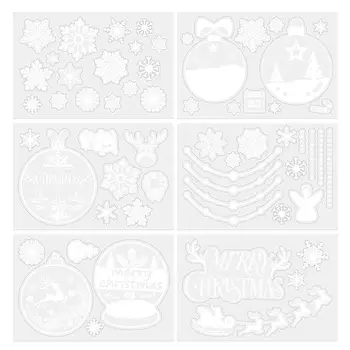 6 Sheets PVC No-glue Christmas Snowman Bell Reindeer Window Stickers Glass Decals for Living Room Bedroom Furnitures
6 Sheets PVC No-glue Christmas Snowman Bell Reindeer Window Stickers Glass Decals for Living Room Bedroom Furnitures