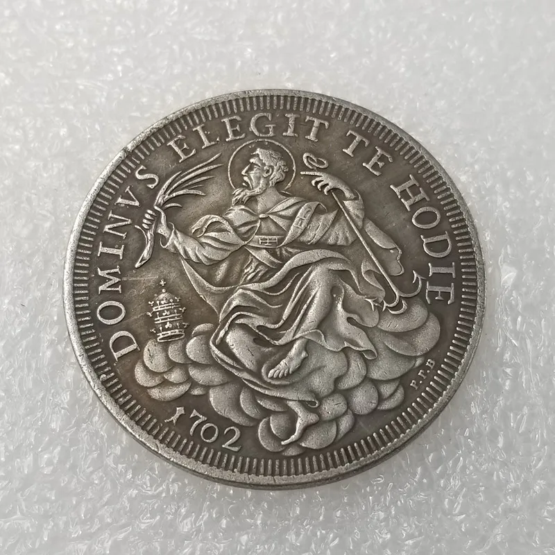 1702 Italian Pope 1 Copy Of Piast Clement Xi coins copy type old coin for collection gift medal
1702 Italian Pope 1 Copy Of Piast Clement Xi coins copy type old coin for collection gift medal