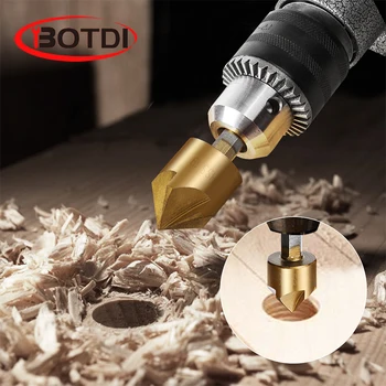 6pcs HSS Chamfer Countersink Chamfer Drill Bit 1/4" Hex Shank 90 Degree Wood Chamfering Cutter 6mm-19mm
6pcs HSS Chamfer Countersink Chamfer Drill Bit 1/4" Hex Shank 90 Degree Wood Chamfering Cutter 6mm-19mm