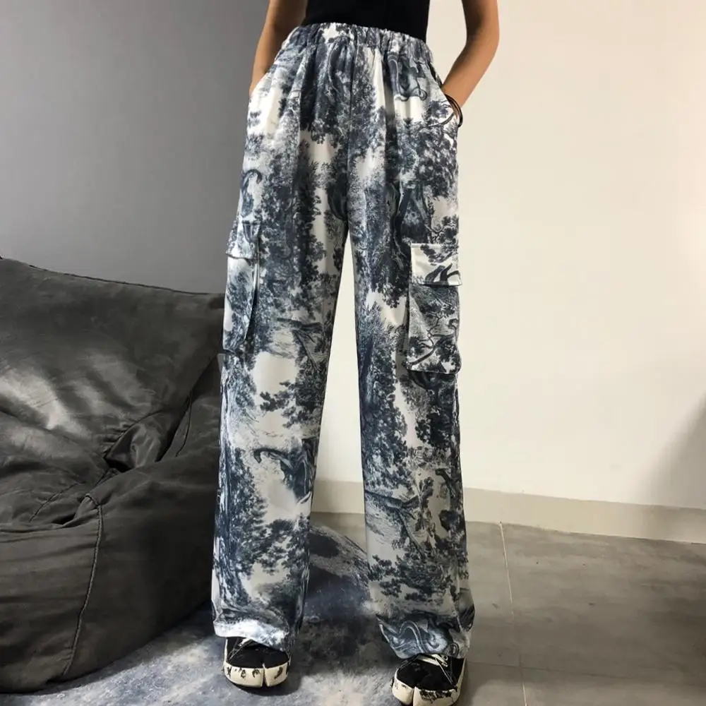 Jasmine Black Series Ink-splashing Straight Pant Broad-legged Casual Pants with Loose Design Sense trousers
Jasmine Black Series Ink-splashing Straight Pant Broad-legged Casual Pants with Loose Design Sense trousers