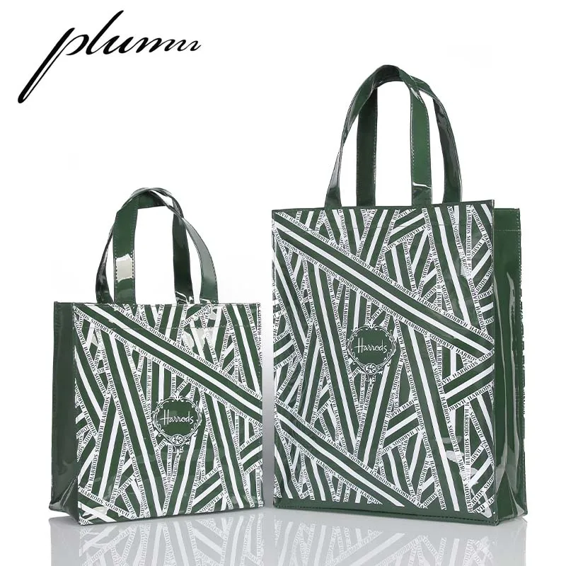 

Plumn London Style PVC Environment-friendly Shopping Bag Large Capacity Waterproof Handbag for Women