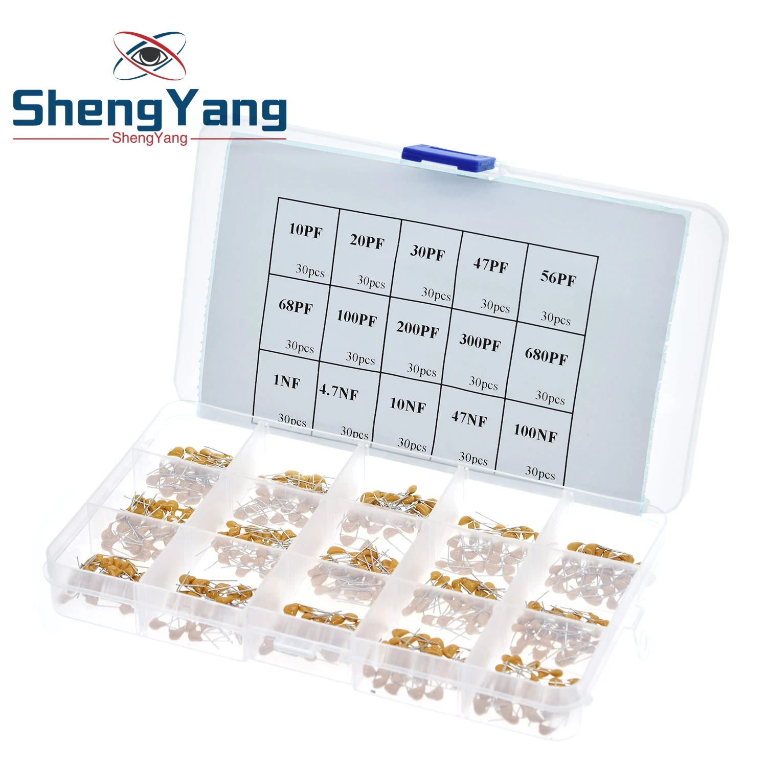 450pcs 15 Value Ceramic Capacitor Set 50v Multi-layer Assortment Box 10pf To 100nf Electronic Components Capacitor Kit 024
450pcs 15 Value Ceramic Capacitor Set 50v Multi-layer Assortment Box 10pf To 100nf Electronic Components Capacitor Kit 024