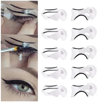 10Pcs Pro Eyeliner Stencils Winged Eyeliner Stencil Models Template Shaping Tools Eyebrows Template Card Eye Shadow Makeup Tool
10Pcs Pro Eyeliner Stencils Winged Eyeliner Stencil Models Template Shaping Tools Eyebrows Template Card Eye Shadow Makeup Tool