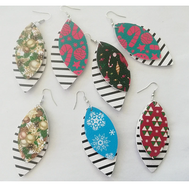 3D Christmas Two layers Halloween Print Teardrop Leather Earrings For Women Long Dangle Statement Water Drop Earrings Jewelry
3D Christmas Two layers Halloween Print Teardrop Leather Earrings For Women Long Dangle Statement Water Drop Earrings Jewelry