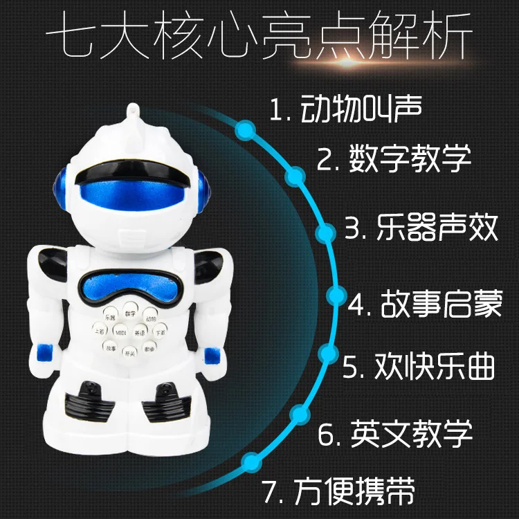 Baby Toy 3-7 a Year of Age 6 Early Childhood Educational Robot Models Story Machine Toy Gift Baby Toys Gift
Baby Toy 3-7 a Year of Age 6 Early Childhood Educational Robot Models Story Machine Toy Gift Baby Toys Gift