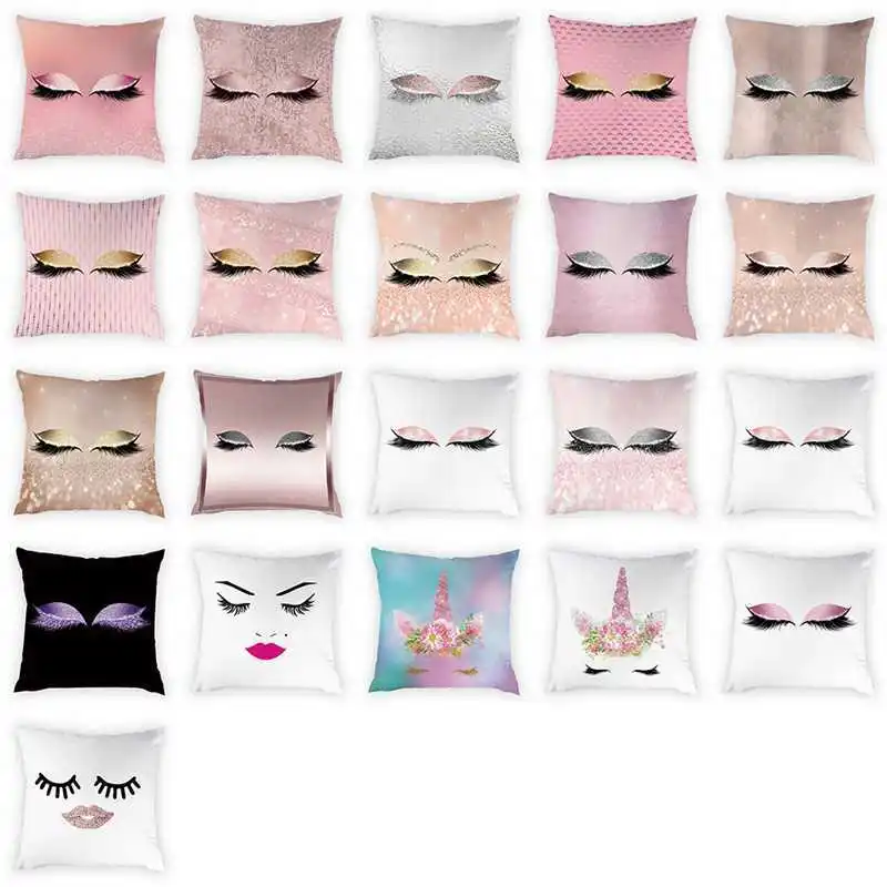 Eye Pattern Cushion Cover Eyelash Facial Expression Pattern Pillow Cases Home Decorative Peach Skin Pillowcases 45*45cm
Eye Pattern Cushion Cover Eyelash Facial Expression Pattern Pillow Cases Home Decorative Peach Skin Pillowcases 45*45cm